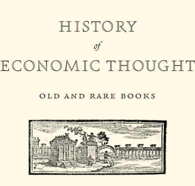 HISTORY of ECONOMIC THOUGHT